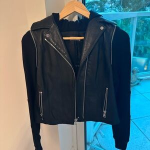 Vince Black Leather Women's Jacket